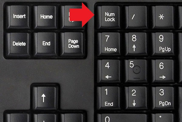 Bật chế độ Numlock