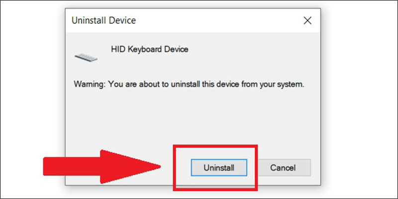 Nhấn chọn Uninstall để xác nhận