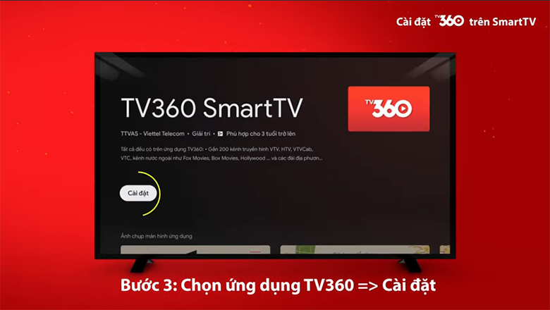 Tải TV360 cho TV Sony