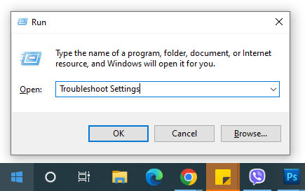 Dùng công cụ Troubleshooting