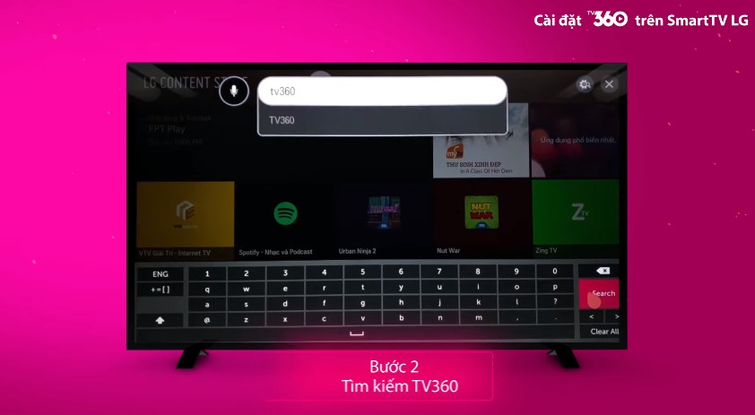 Cách cài đặt TV360 trên tivi LG