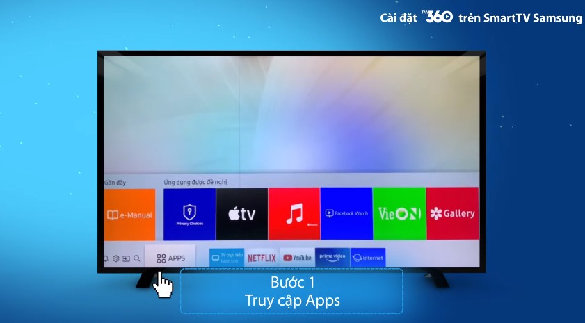 Cách tải TV360 trên tivi Samsung