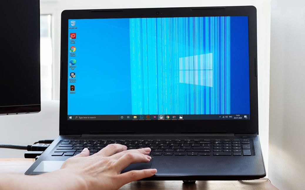 Màn hình laptop bị sọc nhiễu do xung đột phần mềm, Driver