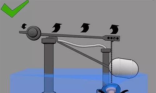 Phao bồn cầu bị hỏng, gãy