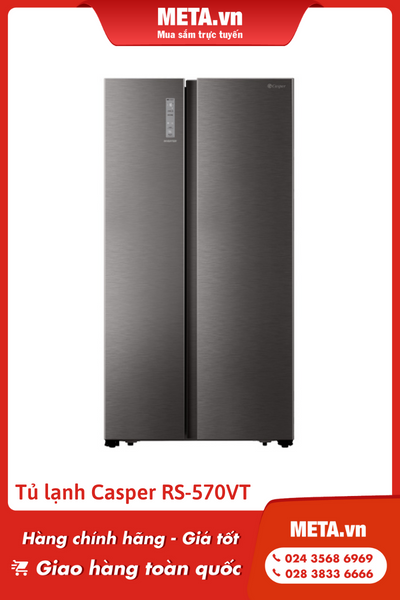 Tủ lạnh side by side 552 lít Casper RS-570VT