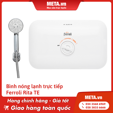 Bình nóng lạnh trực tiếp Ferroli Rita TE