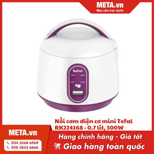 Nồi cơm điện cơ mini Tefal RK224168 - 0.7 lít, 300W