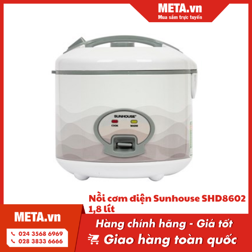 Nồi cơm điện Sunhouse SHD8602 1.8 lít