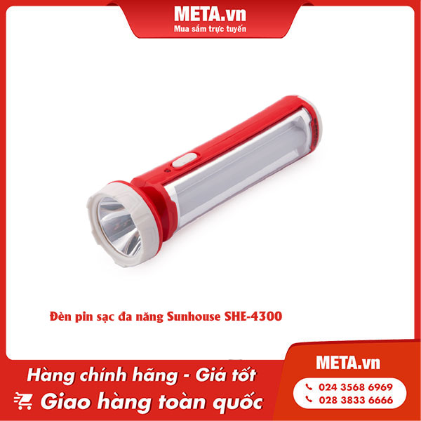 Đèn pin sạc đa năng Sunhouse SHE-4300