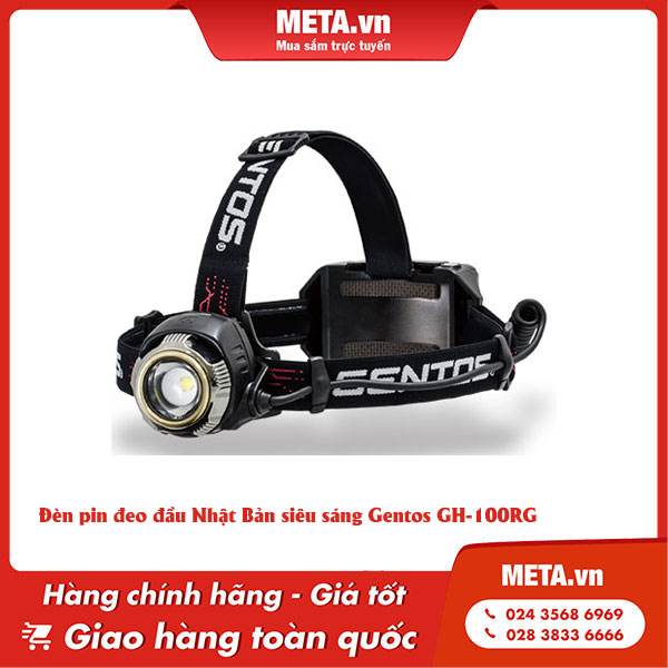 Đèn pin đeo đầu Nhật Bản siêu sáng Gentos GH-100RG