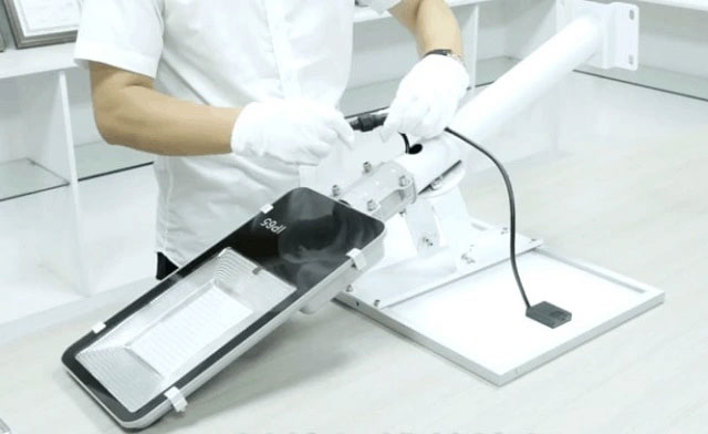 Cách lắp đèn năng lượng mặt trời dạng đèn đường pin rời