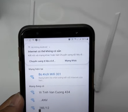 Lúc này, bộ kích wifi Tenda N3000 của bạn sẽ chưa có internet