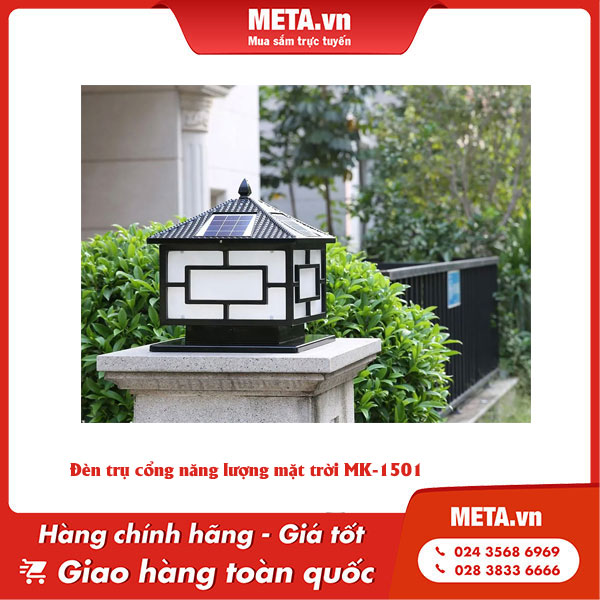 Đèn trụ cổng năng lượng mặt trời MK-1501