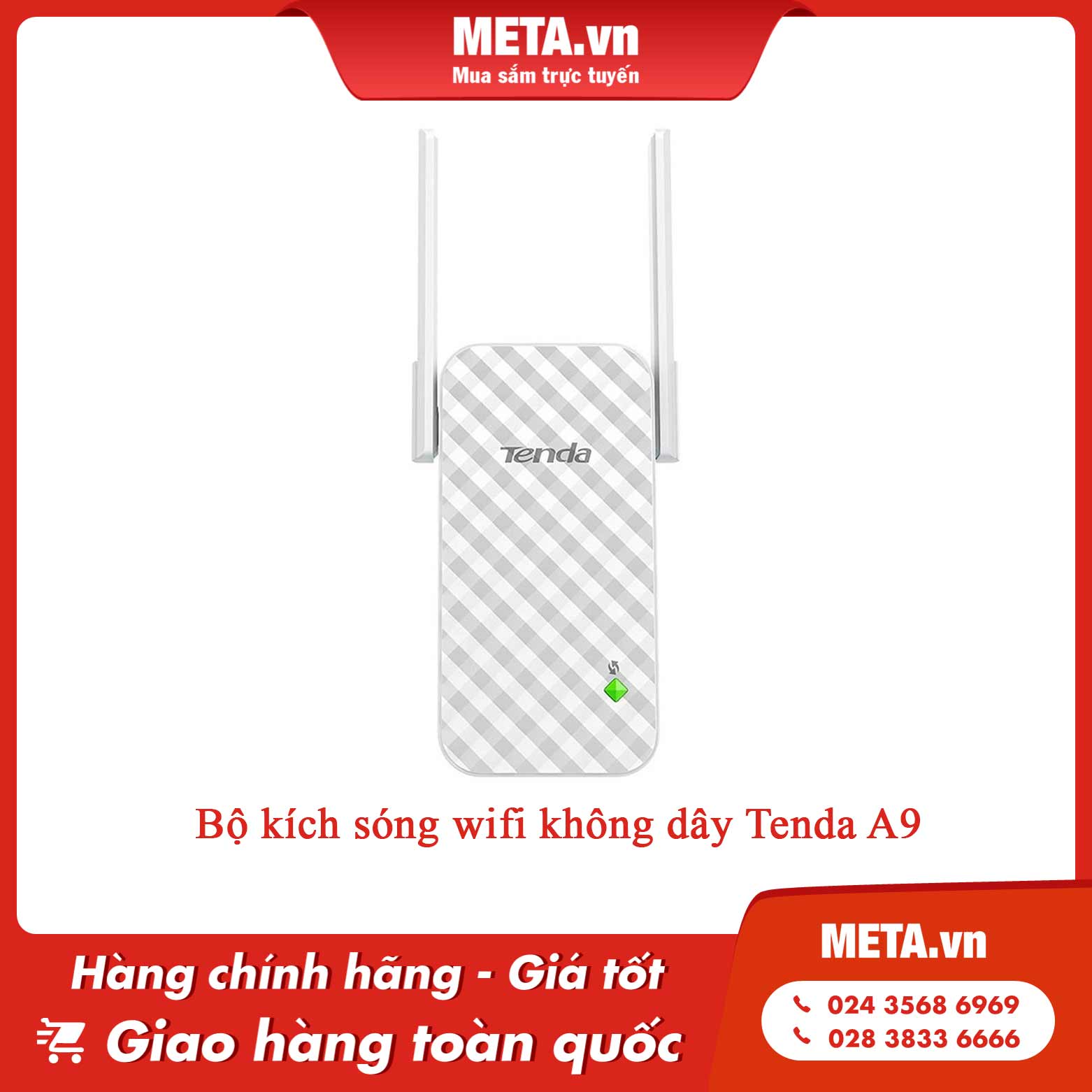 Bộ kích sóng wifi không dây Tenda A9