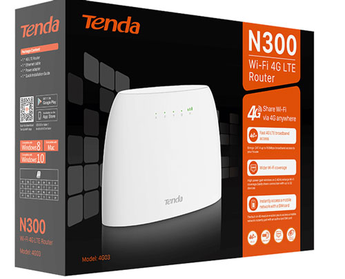 bộ phát Wifi sử dụng sim 4G LTE Tenda 4G03