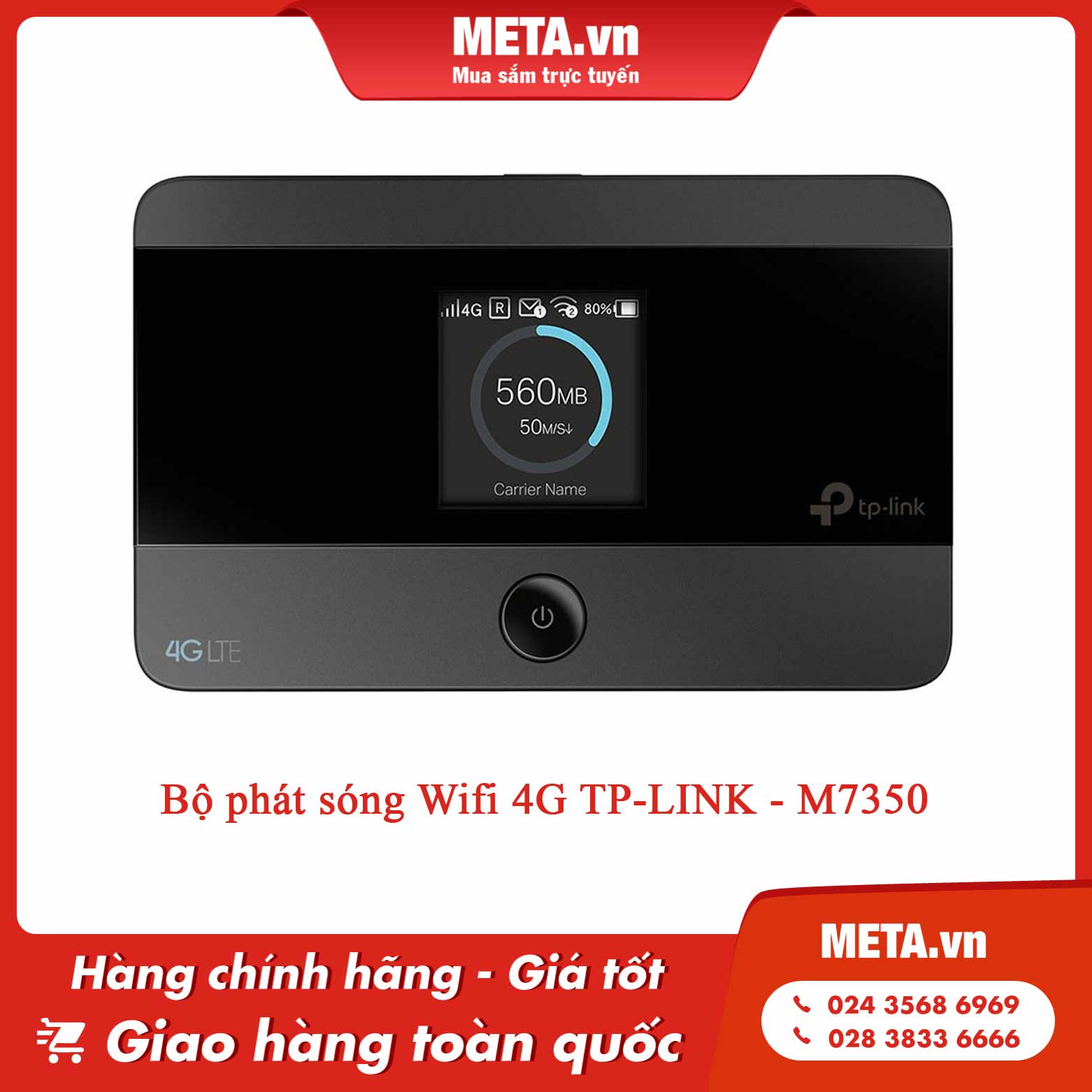 Bộ phát sóng Wifi 4G TP-LINK - M7350