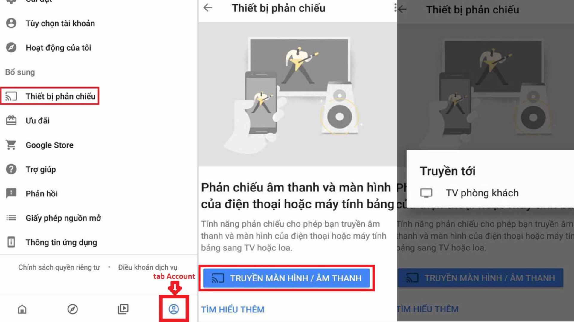 Cách kết nối điện thoại với tivi Coocaa