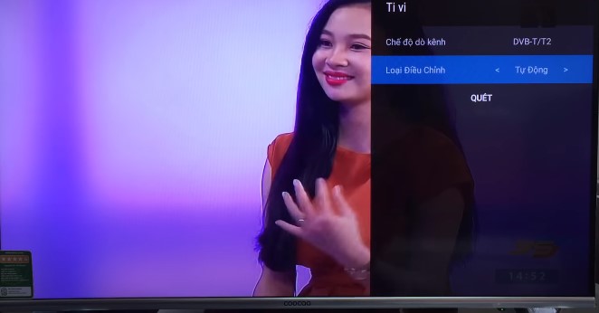 Hướng dẫn sử dụng tivi Coocaa dò kênh truyền hình