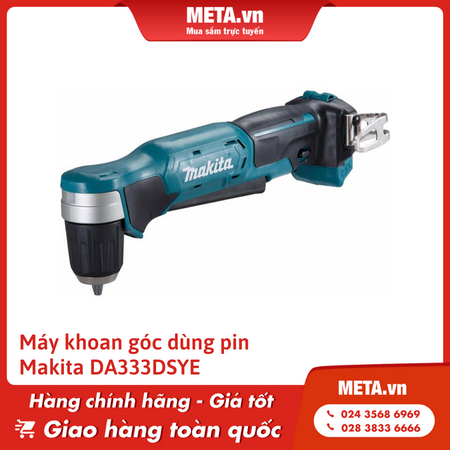 Máy khoan góc dùng pin Makita 12V DA333DSYE 