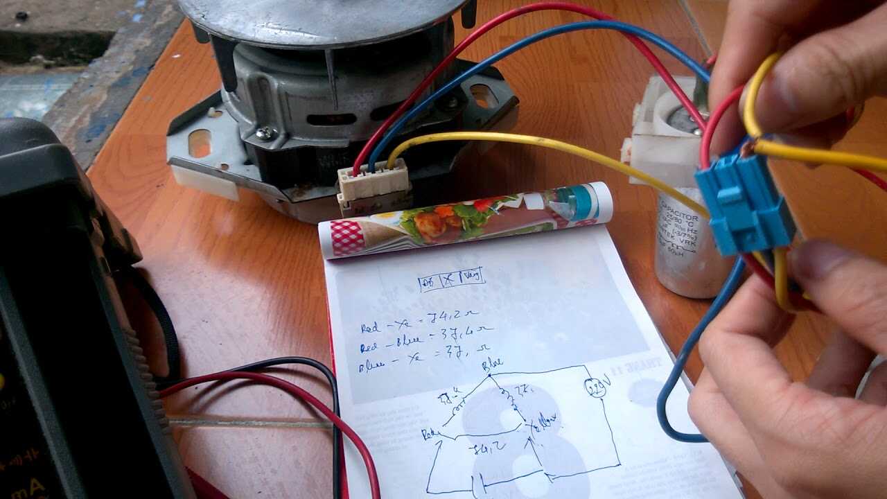 Kiểm tra motor máy giặt
