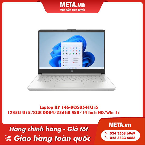 Laptop HP 14S-DQ5054TU i5 SSD/14 inch HD/Win 11 (6R9M7PA)