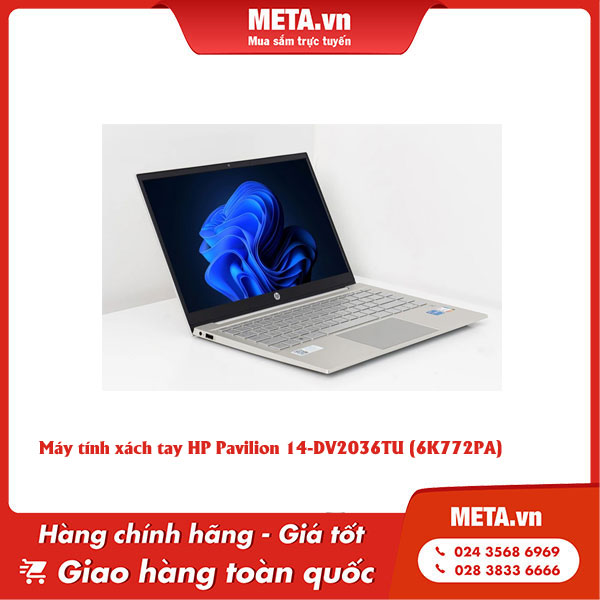 Laptop văn phòng nhỏ gọn HP Pavilion 14-DV2036TU (6K772PA)