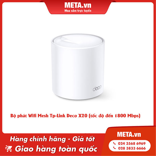 Bộ phát Wifi Mesh Tp-Link Deco X20 (tốc độ đến 1800 Mbps)