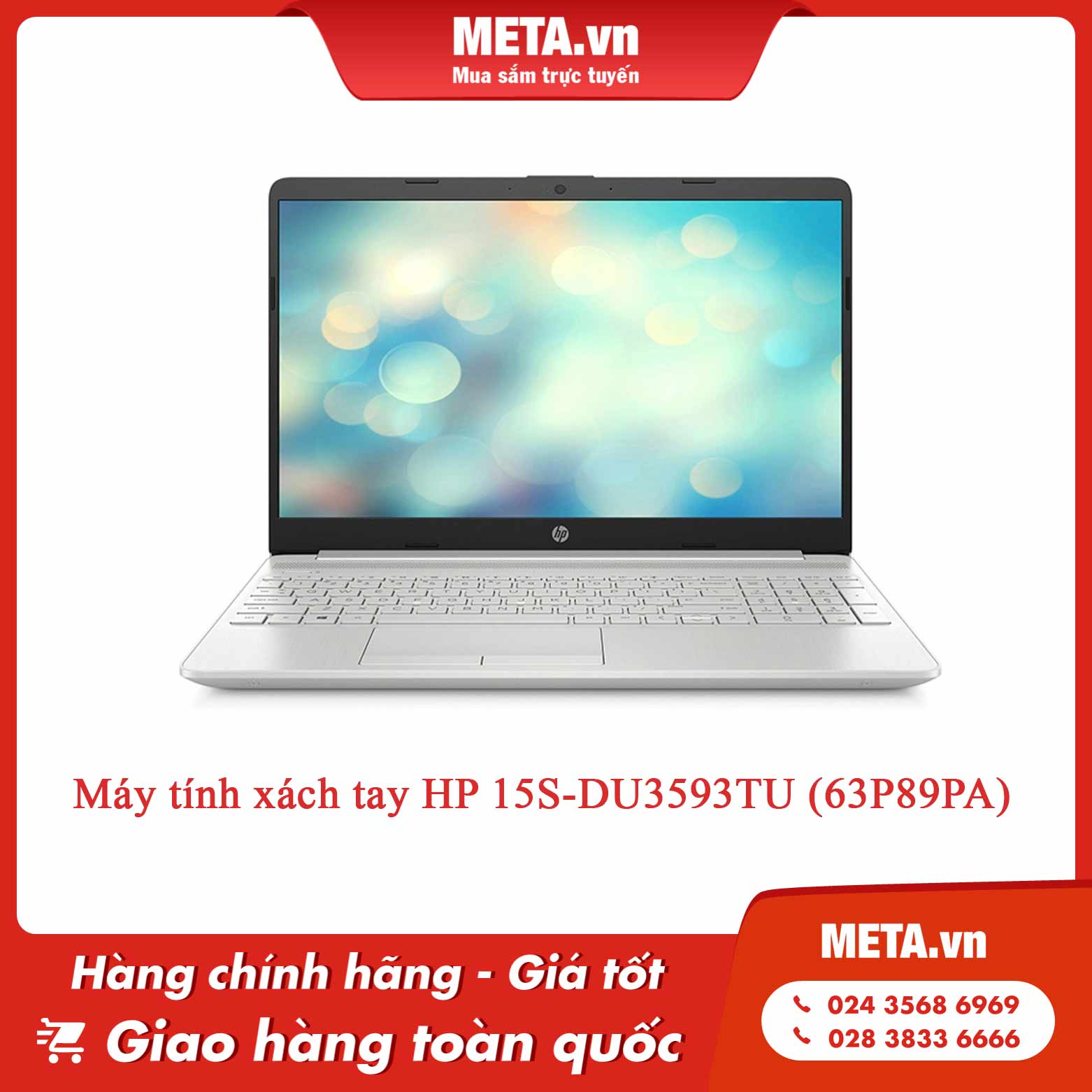 Laptop HP core i5 15S-DU3593TU (63P89PA)