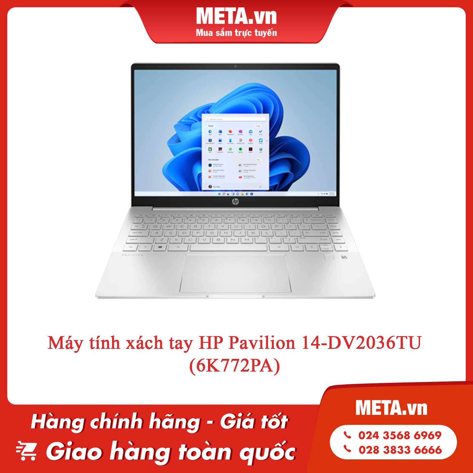 Máy tính xách tay HP Pavilion 14-DV2036TU (6K772PA)