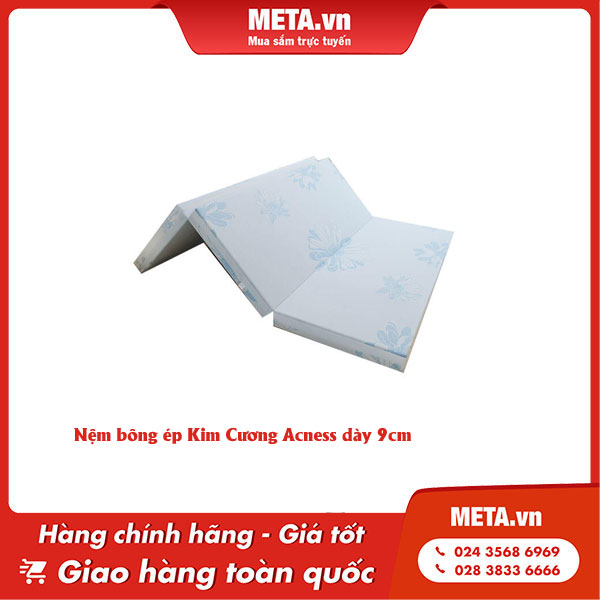 Nệm bông ép Kim Cương Acness dày 9cm
