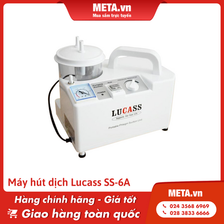 Máy hút mũi chạy điện 1 bình Lucass SS-6A