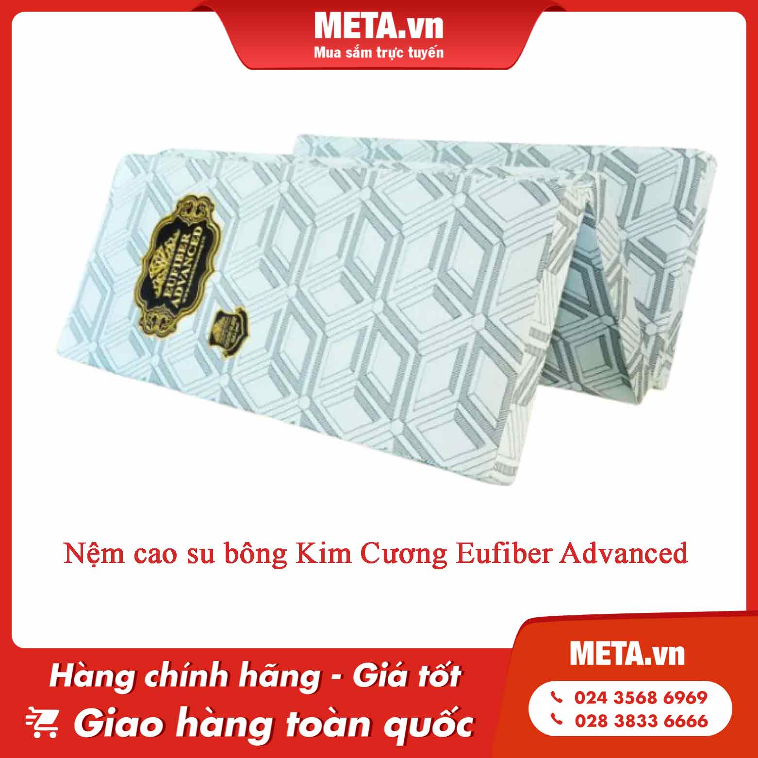 Nệm cao su bông Kim Cương Eufiber Advanced