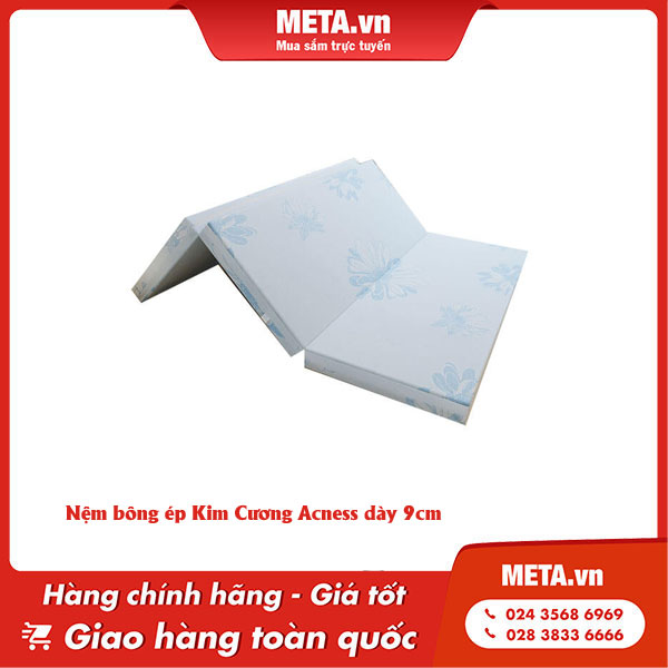 Nệm bông ép Kim Cương Acness dày 9cm