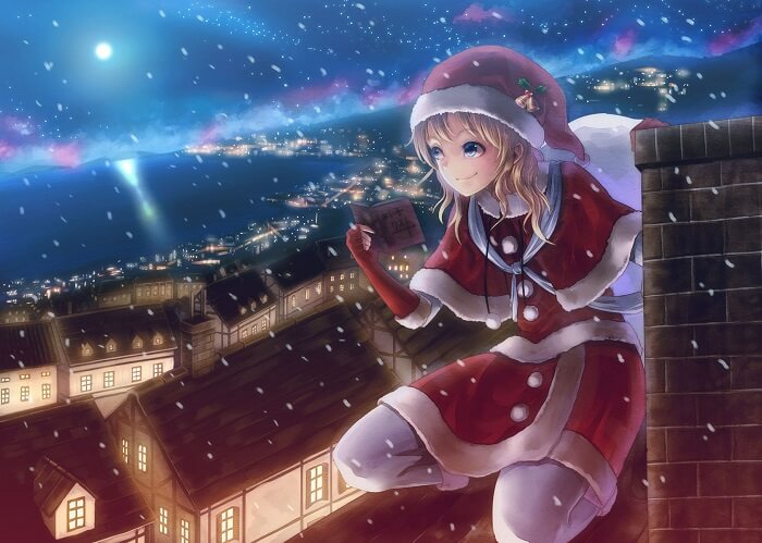 Ảnh Giáng Sinh anime boy sẽ là bức tranh tươi sáng và đầy âm hưởng mùa lễ hội. Nhân vật trong ảnh sẽ cho bạn cảm giác như một người bạn thân thiết, một người luôn sẵn sàng để chia sẻ niềm vui và niềm hạnh phúc trong mùa Giáng Sinh này. Hãy để ảnh này truyền tải đến bạn những cảm xúc tuyệt vời nhé!