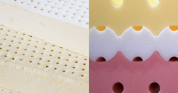 So sánh nệm foam và nệm cao su