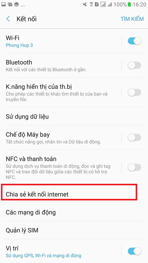 Cách phát wifi từ điện thoại Samsung