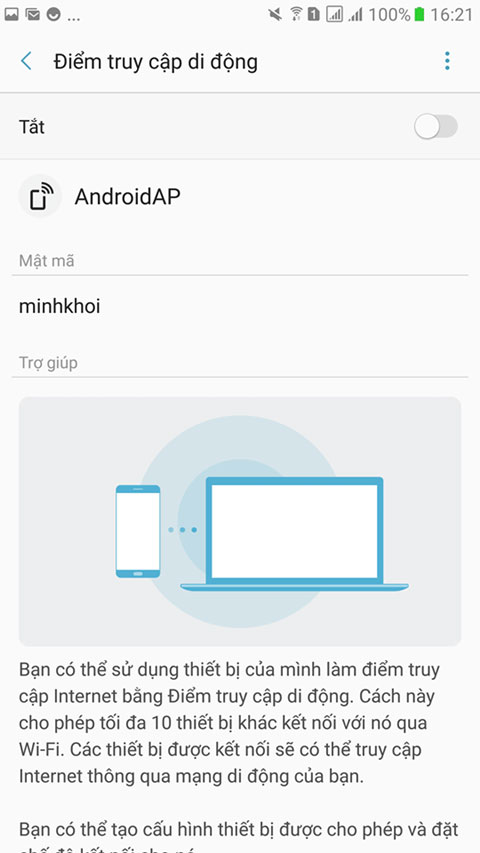 Cách phát wifi từ điện thoại Samsung
