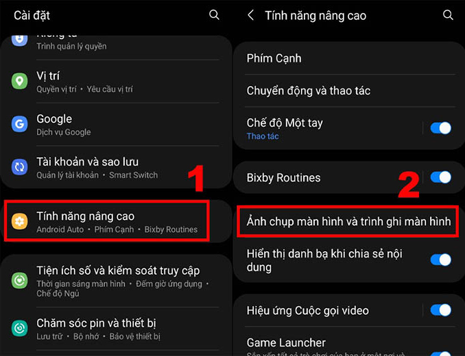 Truy cập vào phần Cài đặt/Settings