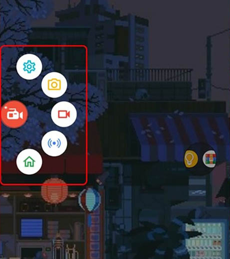 Mở ứng dụng AZ Screen Recorder.apk lên -> Nhấn vào biểu tượng phím tắt AZ Screen Recorder