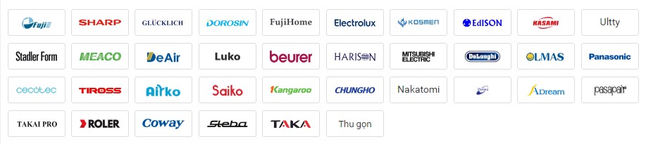 Một số thương hiệu bán máy hút ẩm nổi tiếng