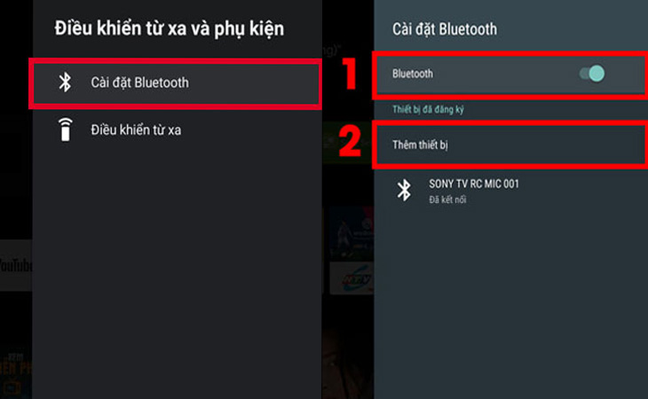 Kết nối TV Sony với loa bluetooth