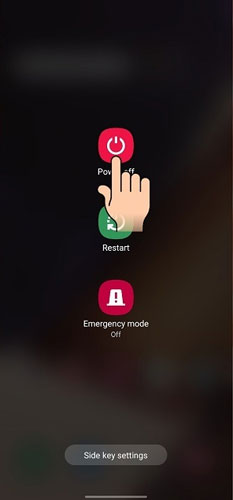 Cách tắt nguồn điện thoại Samsung bằng phím cứng
