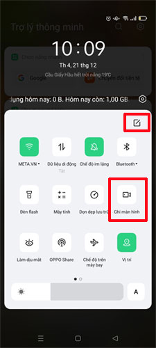 Cách quay màn hình điện thoại OPPO bằng tính năng ghi màn hình