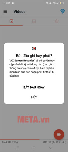Cách quay màn hình điện thoại OPPO có tiếng bằng ứng dụng Az screen recorder
