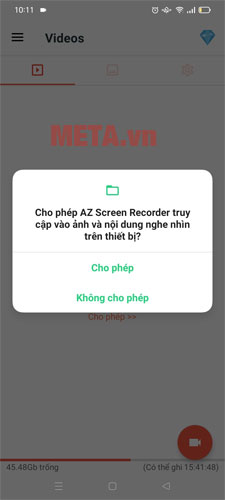 Cách quay màn hình điện thoại OPPO có tiếng bằng ứng dụng Az screen recorder
