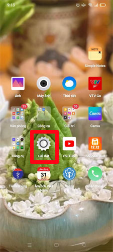 Cách tắt nguồn điện thoại OPPO không cần nút nguồn
