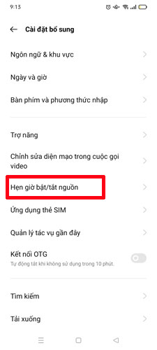 Cách tắt nguồn điện thoại OPPO không cần nút nguồn