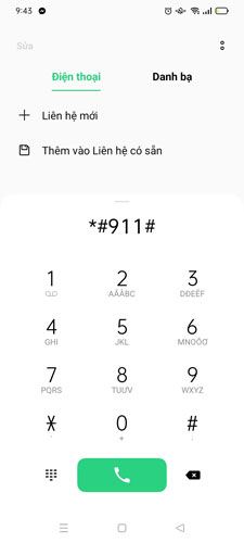 Cách tắt nguồn điện thoại OPPO bằng mã lệnh