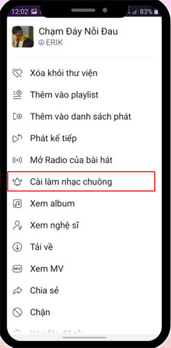 Cách cài nhạc chuông cho Samsung từ Zing MP3