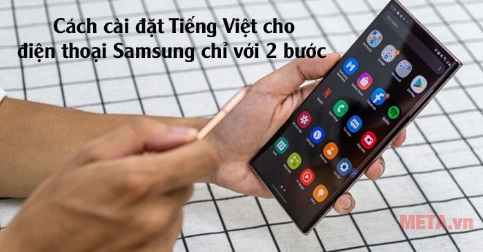 Cách cài đặt ngôn ngữ điện thoại Samsung